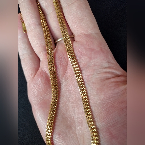 Gold Evil Eye Choker Necklace - Picture 7 of 11